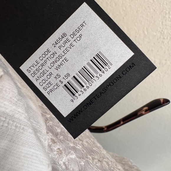 ONE TEA SPOON Desert Angel Longsleeve Top - White EXTRA SMALL NWT - Picture 9 of 9